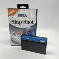 SLAP SHOT SEGA MASTER SYSTEM 1990 - BLUE CART VERSION - TESTED & WORKING