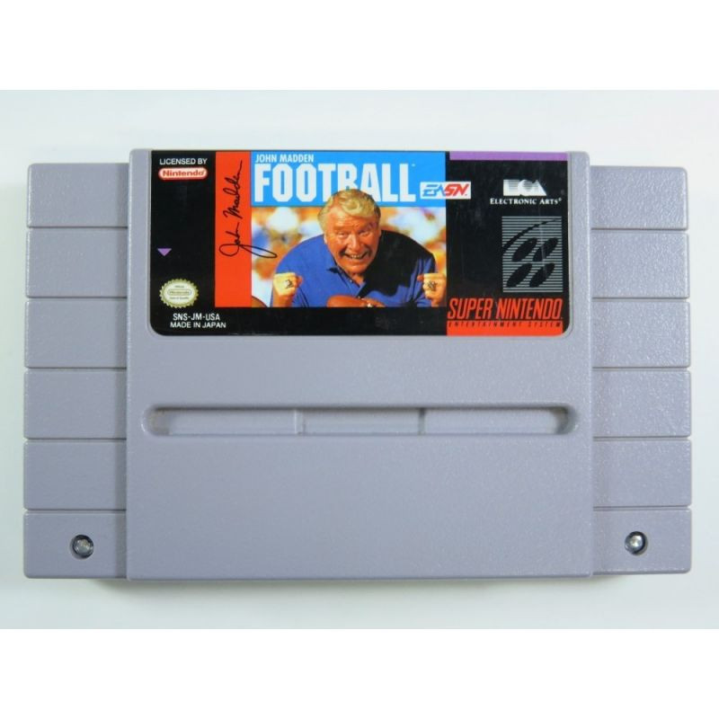 JOHN MADDEN FOOTBALL SUPER NINTENDO ENTERTAINMENT SYSTEM SNES USA