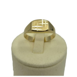 BAGUE OR JAUNE 18CT 3.73GRS T65