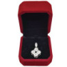 PENDENTIF OR BLANC TREFLE 18CT 3.39GRS