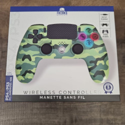 MANETTE PS4 VERT CAMOUFLAGE BLUTOOTH