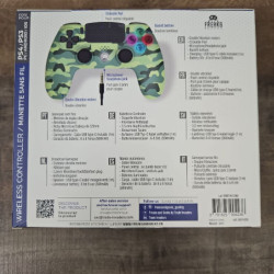 MANETTE PS4 VERT CAMOUFLAGE BLUTOOTH