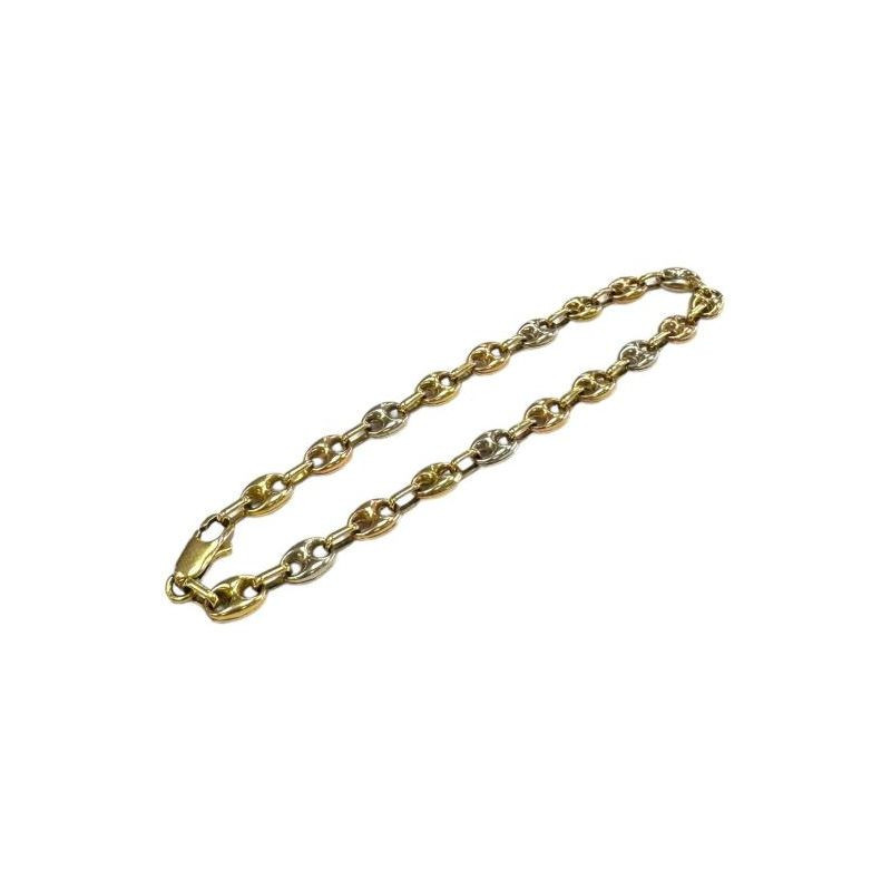 BRACELET 3ORS 18K GRAINS DE CAFE 8.05