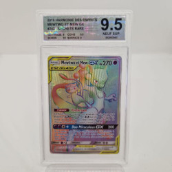 MEWTWO ET MEW GX FA 242 236 FR SWISS GRADING 9.5