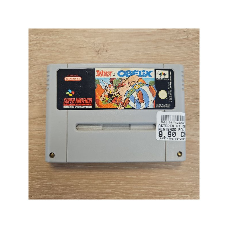 ASTERIX ET OBELIX SUPER NINTENDO PAL SANS BOITE