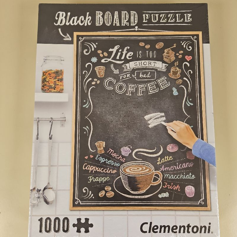 BLACK BOARD PUZZLE - LIFE IS TOO SHORT