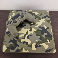 CONSOLE PS4 SLIM 1 TB CAMOUFLAGE VERT