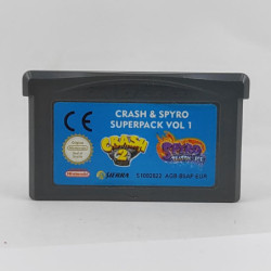 SUPER PACK VOL 1 CRASH & SPYRO - GAMEBOY ADVANCE (CARTOUCHE SEULE)