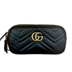 SAC GUCCI MARMONT TRIPLE ZIP NOIR