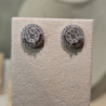 BOUCLES D'OREILLE OR 18K 4.10GR DIAMANT