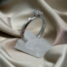 BAGUE OR BLANC 18K DIAM 3.88 T52