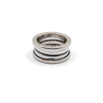 BAGUE BULGARI B.ZERO1 3 RANGS OR BLANC 18K 8.21G T.49