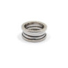 BAGUE BULGARI B.ZERO1 3 RANGS OR BLANC 18K 8.21G T.49