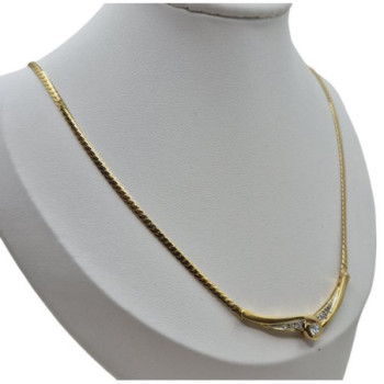 COLLIER OR JAUNE 18K DIAM 9.13