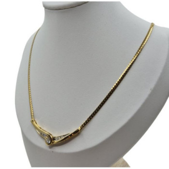 COLLIER OR JAUNE 18K DIAM 9.13