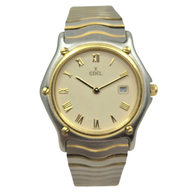 EBEL CLASSIC WAVE 34MM OR/ACIER 