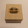 BAGUE OR 18K ET ZIRCON 9.53 GR T50