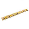 BRACELET OR JAUNE 18K 78.77G ART DECO L. 17 CM