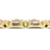 BRACELET OR JAUNE 18K 78.77G ART DECO L. 17 CM