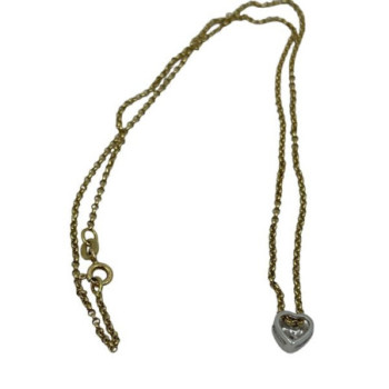 COLLIER OR 18K COEUR 4 DIAM