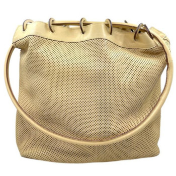 SAC GUCCI VINTAGE BEIGE CUIR DE VEAU SN (90644 / 001998) + DUSTBAG