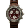 MONTRE HERMES CLIPPER DIVER CHRONOGRAPH LADIES 33MM ROUGE BORDEAUX CL2.318