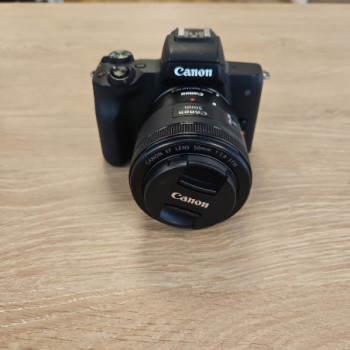 CANON EOS M50 + ADAPTATEUR CANON EF-EOS + OBJECTIF 50MM