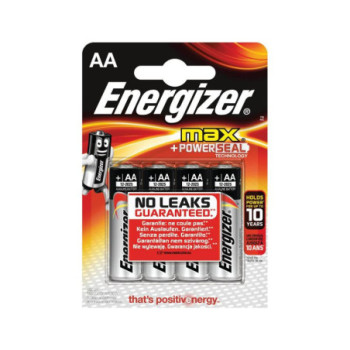 ENERGIZER MAX AAE91 BATTERIES PACK 4