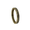 BAGUE RIVIERE OR JAUNE 18K 29 DIAMANTS 1.36CTS AVEC CERTIFICAT