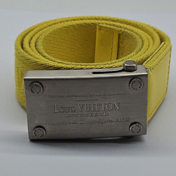 CEINTURE LOUIS VUITTON TISSU VERT