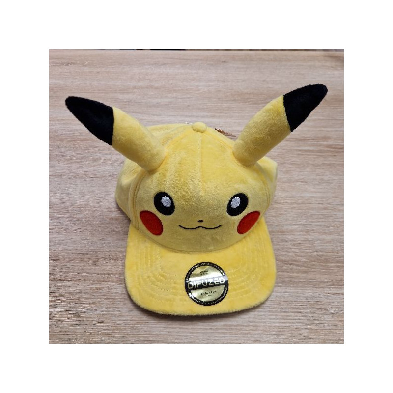 POKEMON PIKACHU PLUSH SNAPBACK CAP