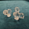 FIGURINE CRYSTAL SWAROVSKI 3 POUSSINS