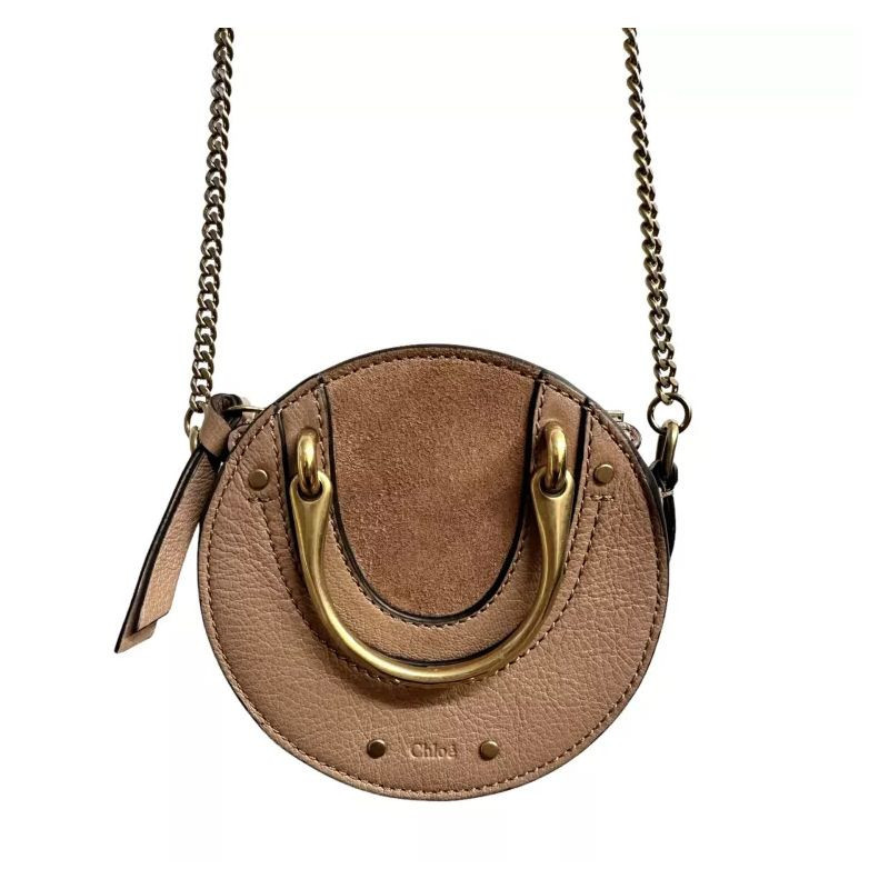 CHLOE NANO PIXIE CUIR MARRON