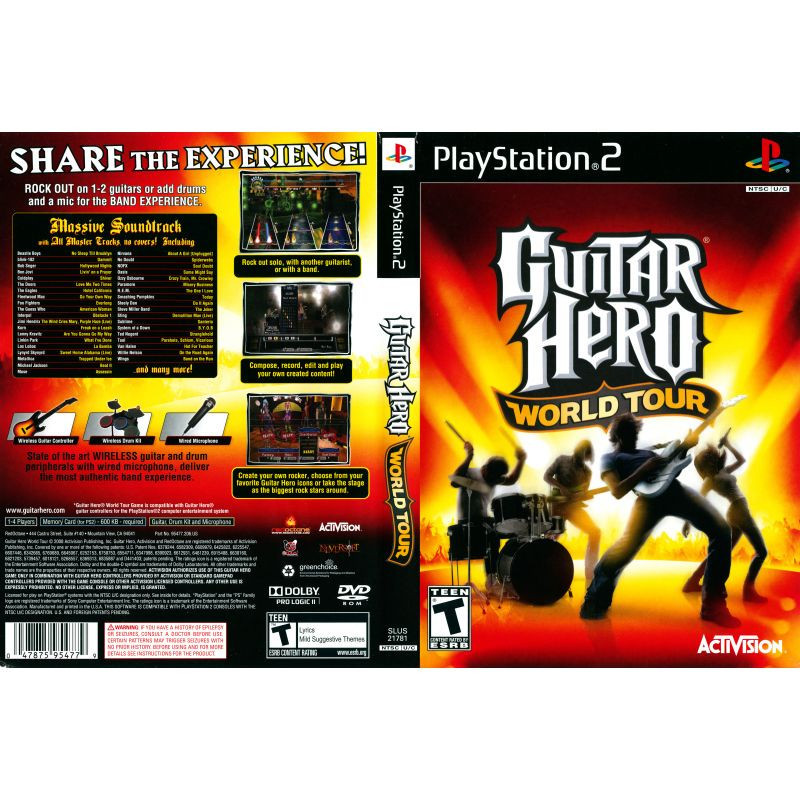 GUITAR HERO WORLD TOUR - PS2