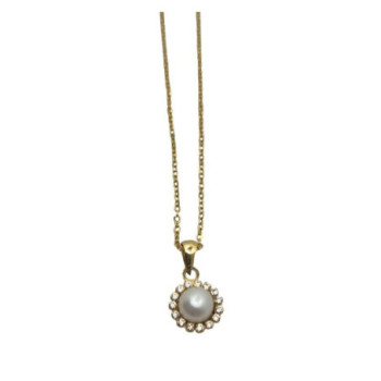 COLLIER OR JAUNE 18K + PENDENTIF 1.75GR