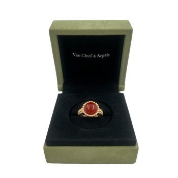 BAGUE VAN CLEEF & ARPELS OR ROSE 18CTS TAILLE MODIFIE 47 FULLSET