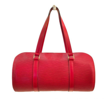 SAC A MAIN LOUIS VUITTON SOUFFLOT MM CUIR EPI ROUGE