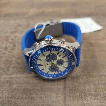 MONTRE MAUBOUSSIN DANDE DARRET DURGENCE BLEU 43MM QUARTZ