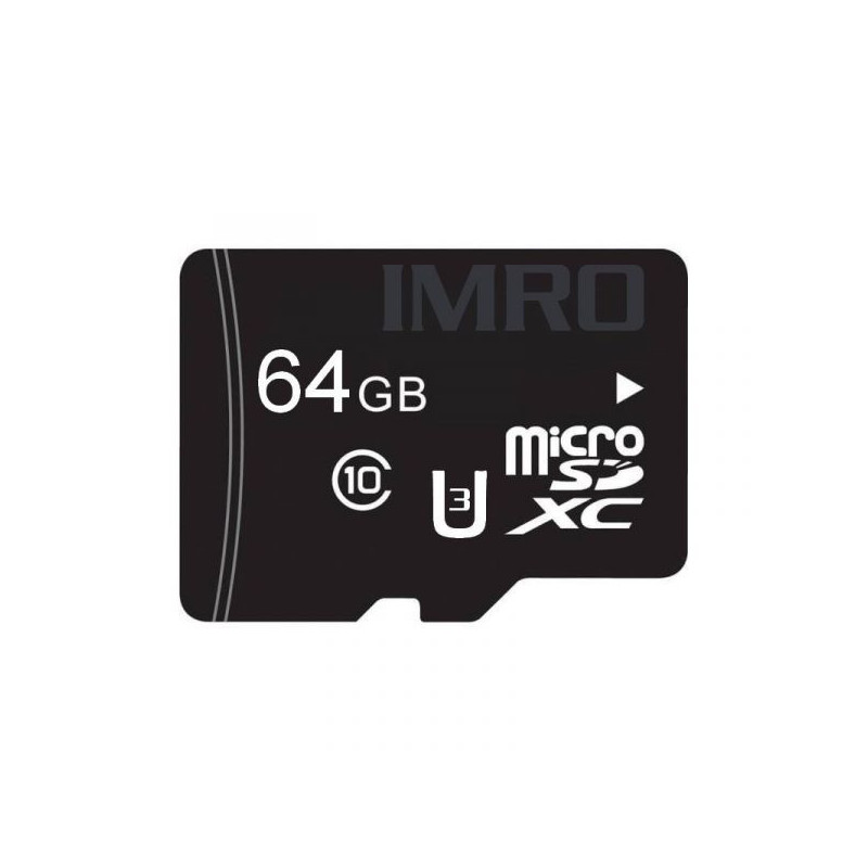 IMRO MICROSD10 64GB UHS-3 ADP MEMORY CARD MICROSDXC CLASSE 10