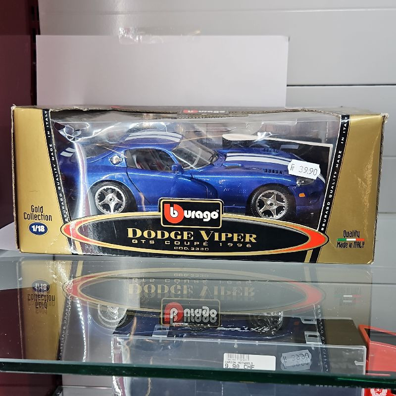 BURAGO DODGE VIPER GTS COUPE BLEU