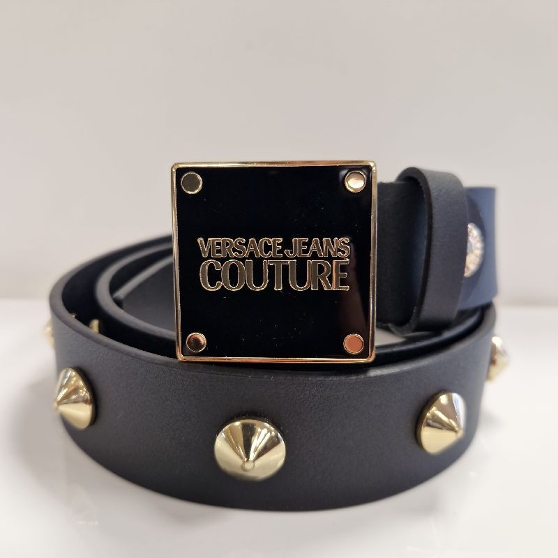 CEINTURE VERSACE JEANS COUTURE NOIR DORE