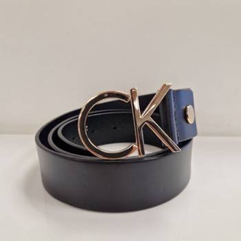 CEINTURE CALVIN KLEIN NOIR ARGENTE